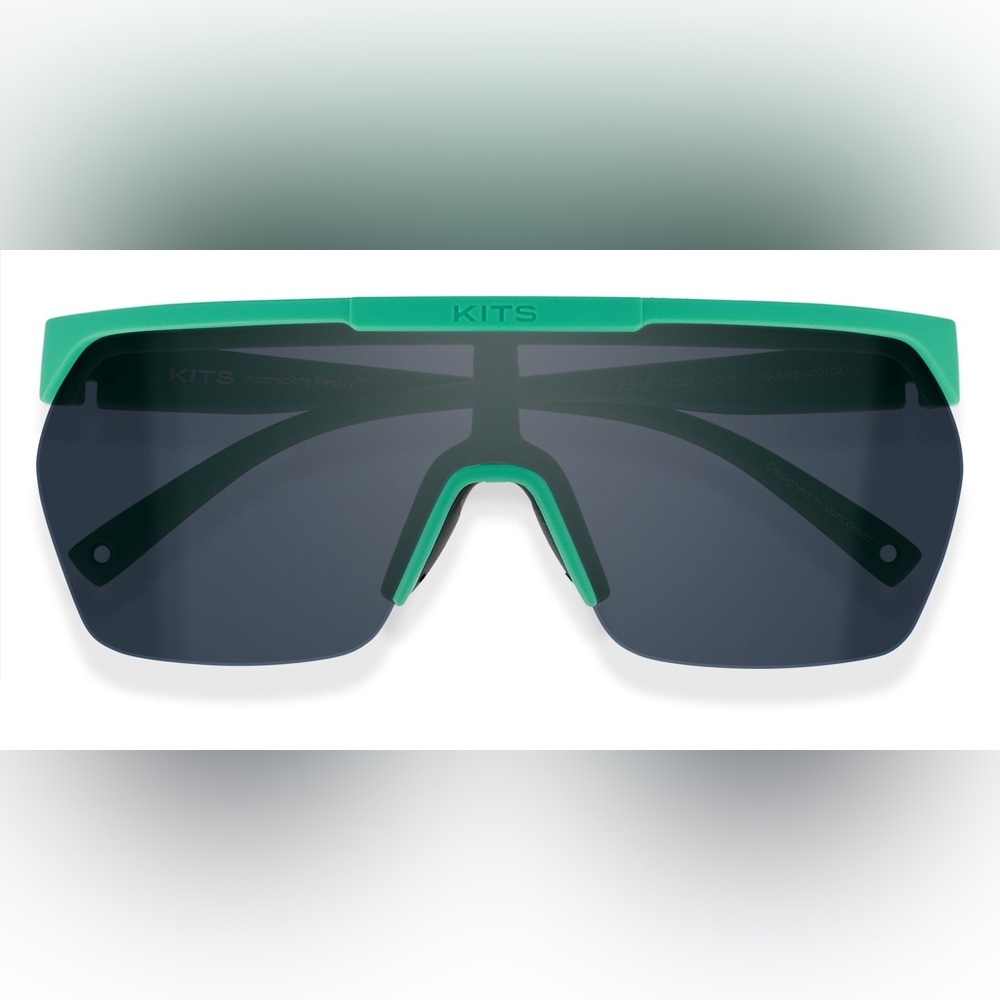 🆕 KITS Pace Turquoise with Gray Lenses Sunglasses XL